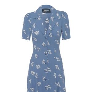 Reformation Clarice Dress in Verona blue